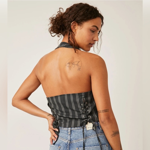 FREE PEOPLE Dakota Vest L Charcoal Combo $98 Retail NWT - Picture 9 of 14